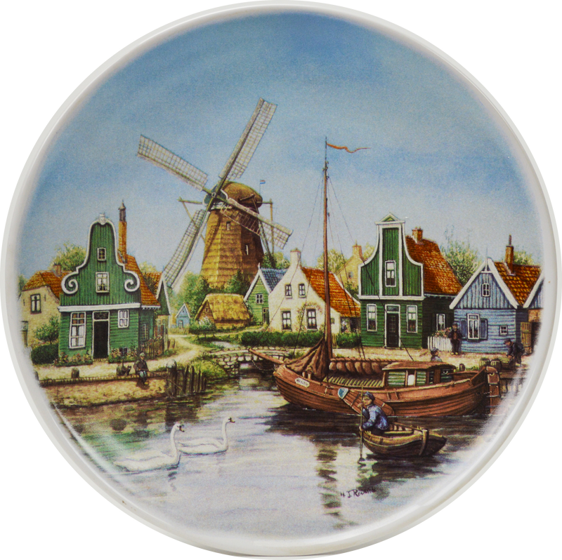 Collector Plates Swan Village Color - DutchGiftOutlet.com 1