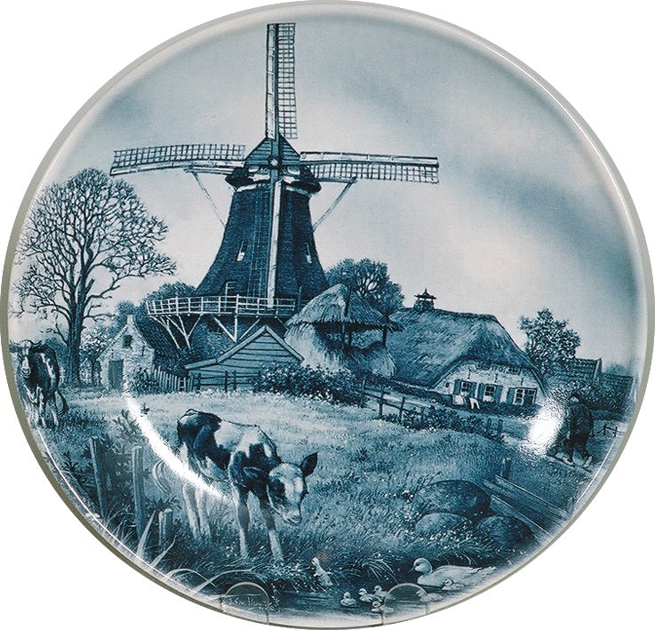 Collectible Plate Spring Scene Blue - DutchGiftOutlet.com