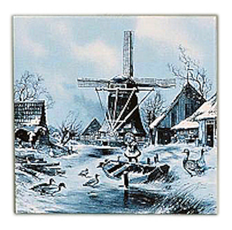 Collectible Delft Tile Four Seasons Winter - OktoberfestHaus.com
