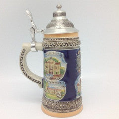 Engraved Beer Stein German Landmarks Metal Lid - OktoberfestHaus.com
 - 4