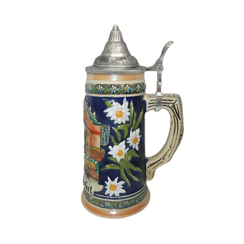 Beer Stein Munich German Oktoberfest with lid