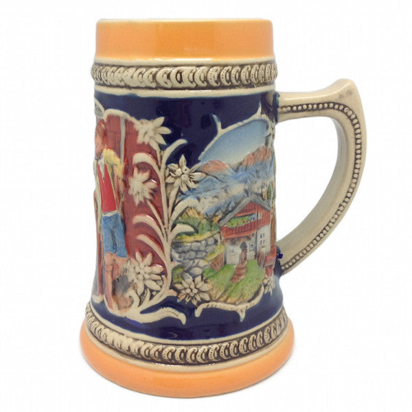 Engraved Beer Stein Alpine Pub Ceramic - OktoberfestHaus.com
 - 1