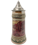1 Liter German Village Dancers Beer Stein with Metal Lid -2