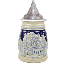 Cobalt Blue Landmarks of Berlin .75L Lidded Beer Stein -2