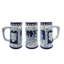 Beer Stein Germany Castle Cobalt Blue without metal Lid