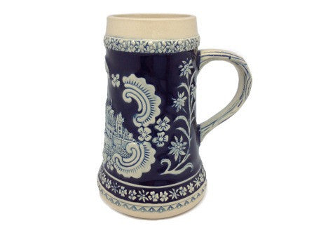 Bavarian German Castle Engraved Ceramic Beer Stein - OktoberfestHaus.com
 - 3