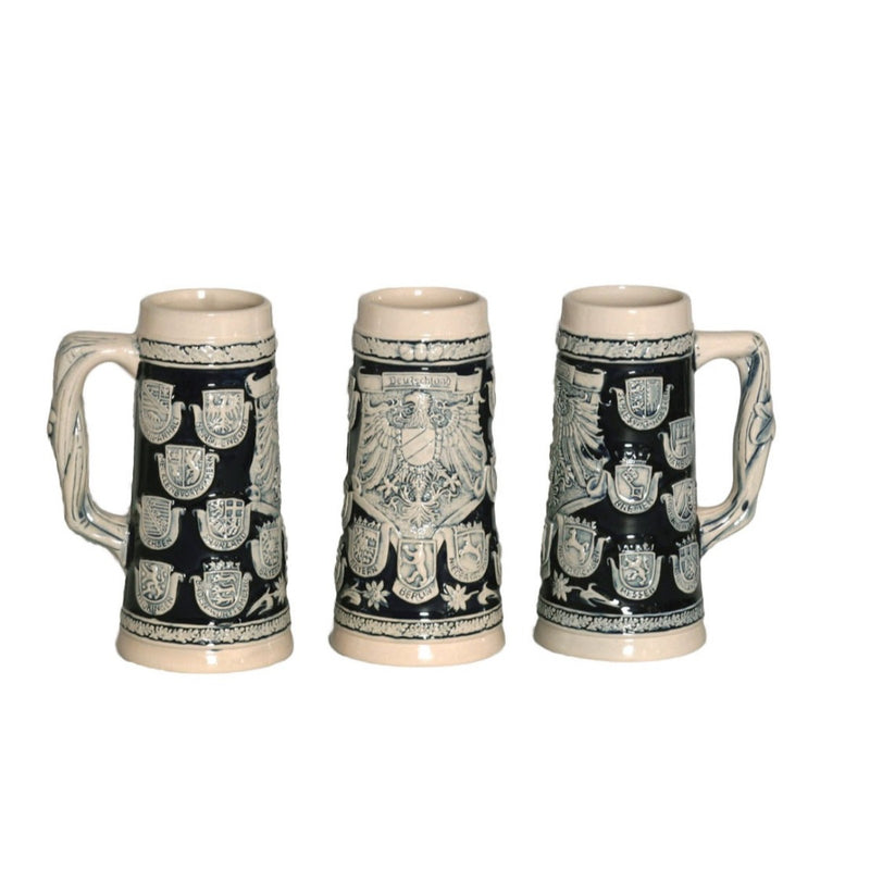 Ceramic Beer Stein Coats of Arms no/Lid
