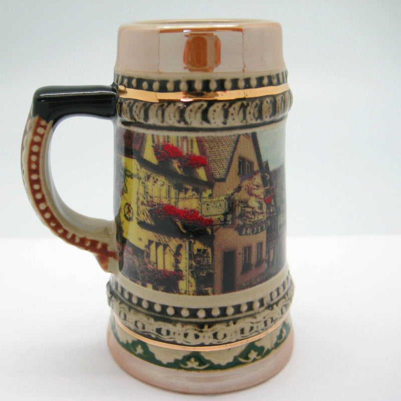 Ceramic Beer Stein German Village Scene Shot - OktoberfestHaus.com
 - 3