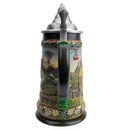 Beer Stein with Lid Tyrolean  Austrian Alps