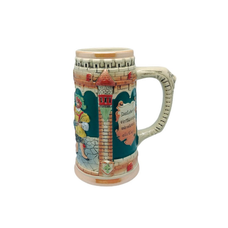 German Castle Engraved Beer Mug without Lid