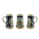 German Castle Engraved Ceramic Beer Stein no/Lid