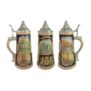 Beer Stein Landmarks of Germany with Metal Lid