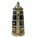 German Schnitzelbank Song .9L Lidded Beer Stein -3
