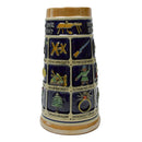 German Schnitzelbank Song .9L Ceramic Beer Stein -3