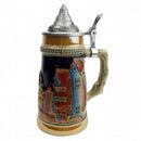 German Village Beer Stein with Lid - OktoberfestHaus.com
 - 1