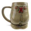 German Lederhosen Beer Stein without Lid - OktoberfestHaus.com
 - 2