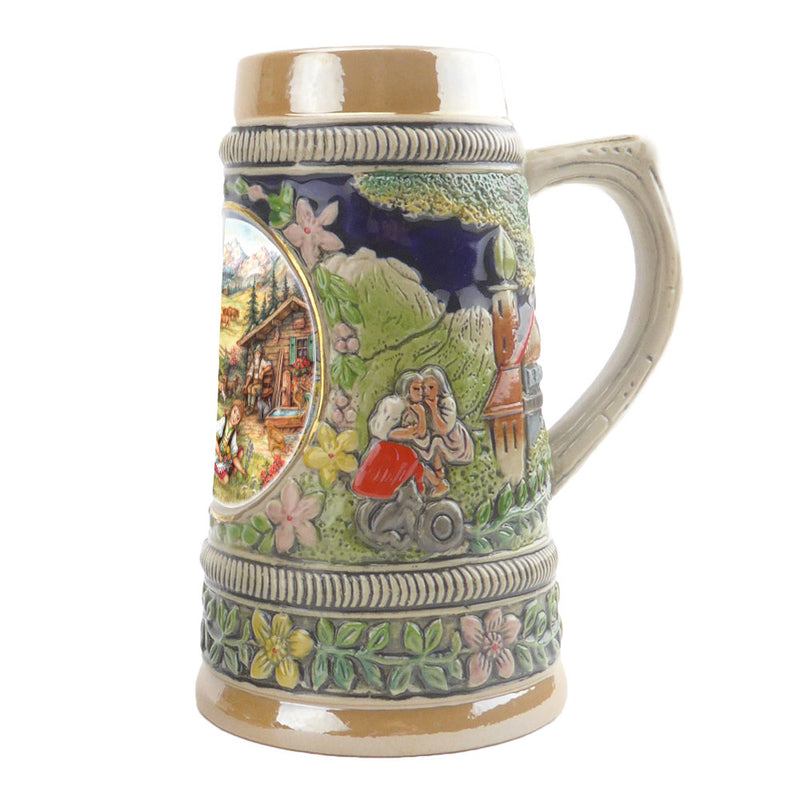 Germanic Spring Ceramic Shot Beer Stein Collectible -2