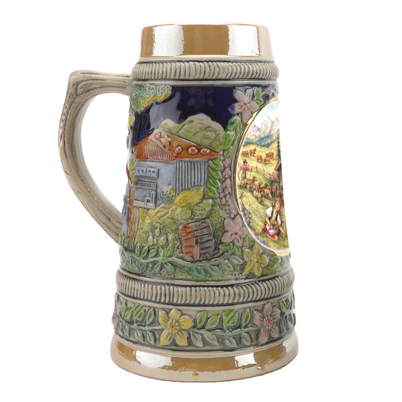 Germanic Spring Ceramic Shot Beer Stein Collectible -3