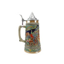 Germanic Spring Beer Stein .5L with Embossed Metal Lid