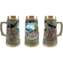 Germanic Summer .5 Liter Embossed Ceramic Beer Stein