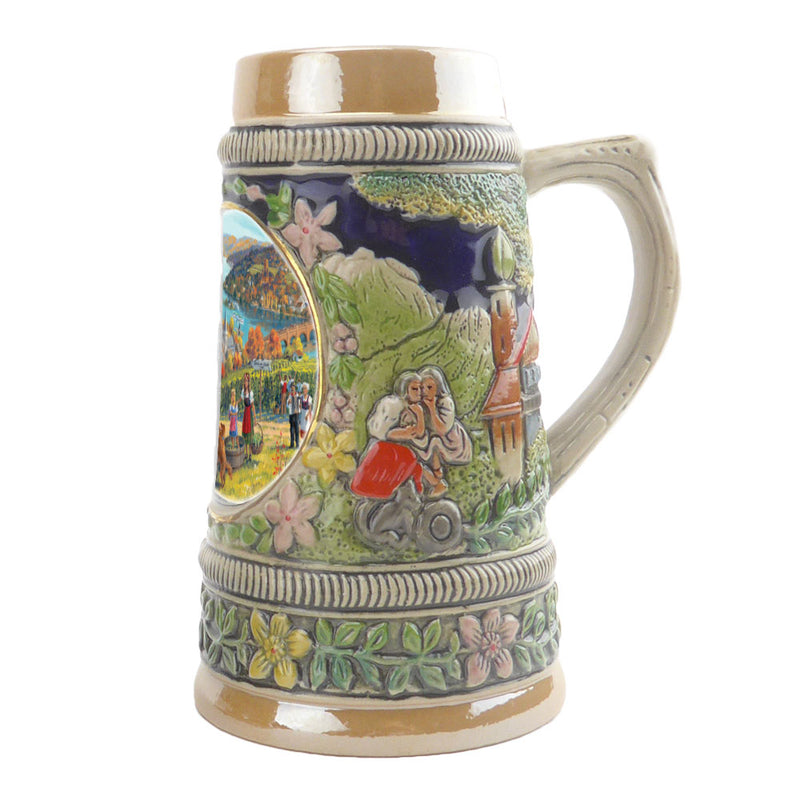 Germanic Fall Ceramic Shot Beer Stein Collectible -2