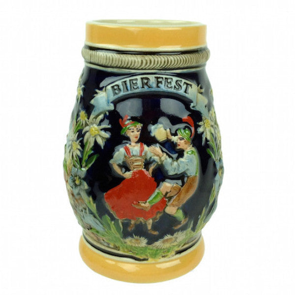 German Bier Fest Engraved Stein Metal no/Lid - OktoberfestHaus.com
 - 1