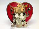 Red Heart Shaped Sun Catcher with Cuddling Cows - OktoberfestHaus.com
 - 2