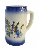 Stoneware 1 Liter Tankard Beer Stein with Cobalt Blue Fade - OktoberfestHaus.com
