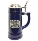 .75L Bayern Cobalt Blue Medallion Lidded Stein -1