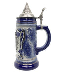 .75L Eagle Metal Medallion Engraved Drinking Mug with Metal Lid