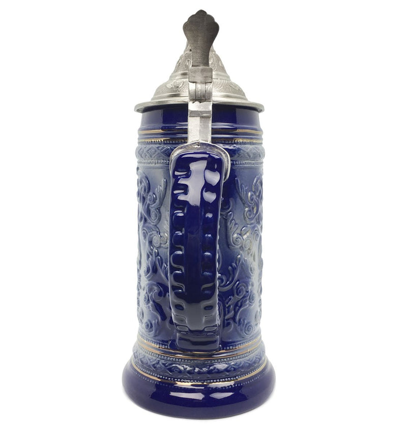 .75L Eagle Metal Medallion Engraved Drinking Mug with Metal Lid
