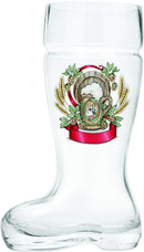 Glass Beer Boot: Harvest Crest - OktoberfestHaus.com
 - 2