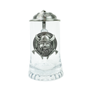 Glass Lidded Mug Viking Medallion Glass .5L