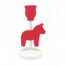 Red German Horse Candle Holders For Weddings - OktoberfestHaus.com
 - 1