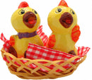Animal Salt and Pepper Shakers Chickens Basket - OktoberfestHaus.com
 - 1