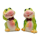 Ceramic Salt and Pepper Sets Frogs Basket