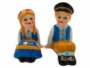 Vintage Salt and Pepper Shakers Swedish Sitting Couple - OktoberfestHaus.com
 - 1