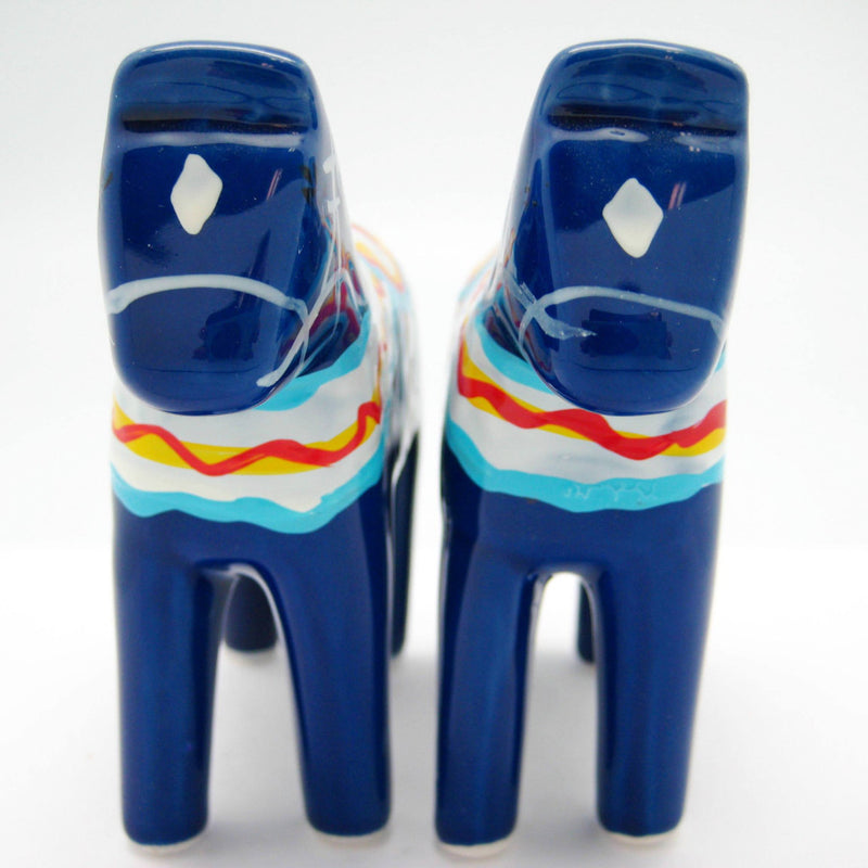 Blue Dala Horse Salt and Pepper Shakers - OktoberfestHaus.com
 - 4