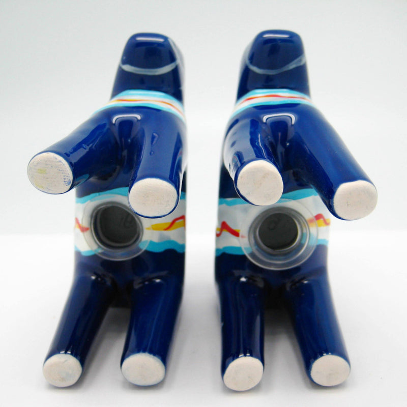 Blue Dala Horse Salt and Pepper Shakers - OktoberfestHaus.com
 - 5