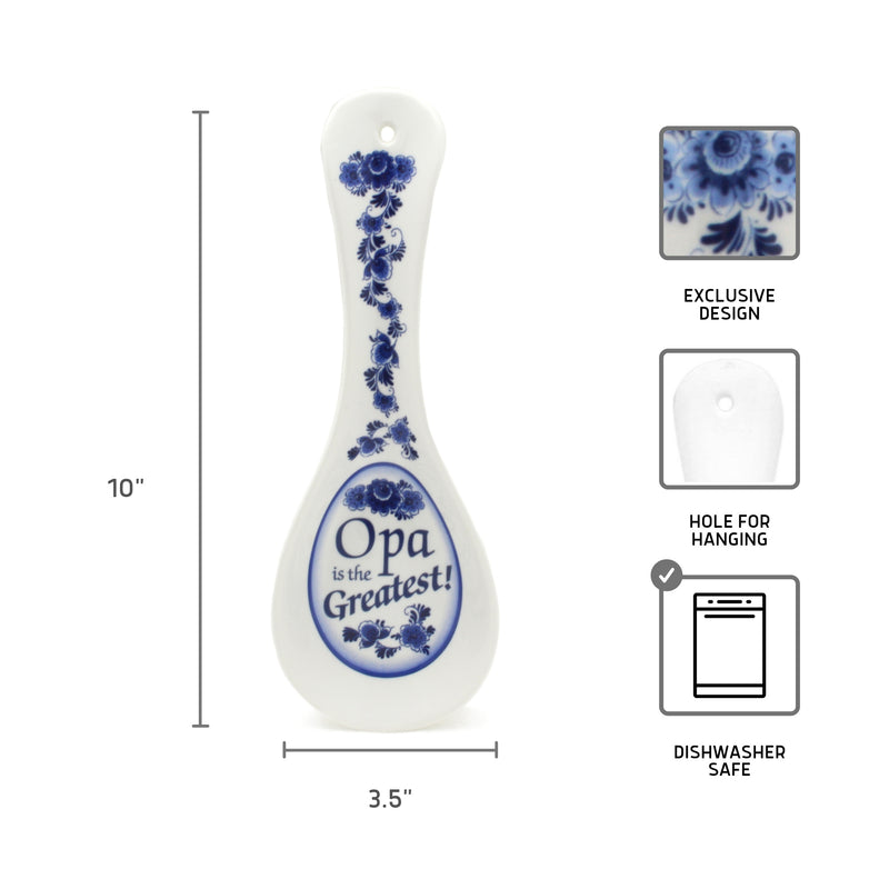 Opa Gift Idea Ceramic Spoon Rest
