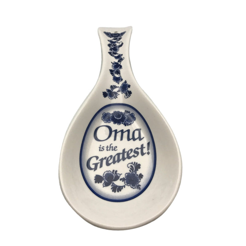 Oma Gift Idea Ceramic Spoon Rest