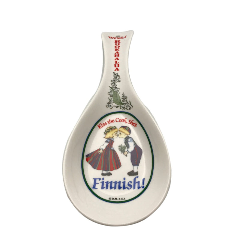 Decorative Spoon Rest Finnish Gift (Hyvaa Roukahalua)