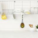 Spoon Rest Gift: Green Rosemaling