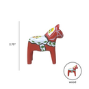 Red Swedish Dala Horse Wood Figurine 2.75"