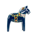 Blue Dala Wood Horse Blue 6.25"