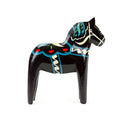 Black Wooden Swedish Dala Horse