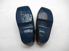 Wooden Shoe Party Favor Blue Clogs w/ Flower Design - OktoberfestHaus.com
 - 4