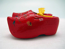 Wooden Shoe Party Favor Clogs with handpainted Flower Design - OktoberfestHaus.com
 - 2