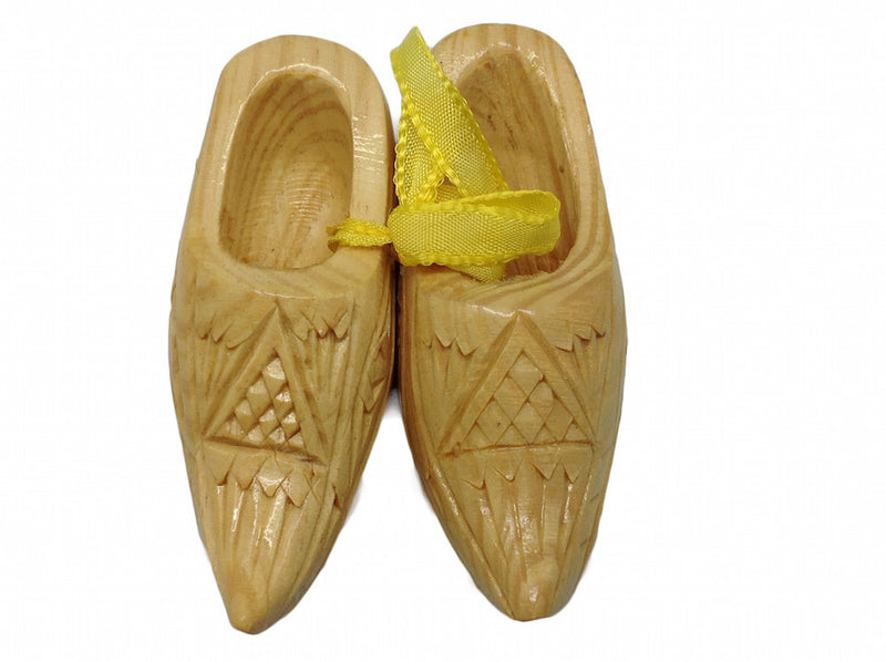 Decorative Carved Wooden Shoes 3.25" - OktoberfestHaus.com
