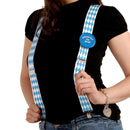 Bavarian Themed Check German Oktoberfest Costume Suspenders - OktoberfestHaus.com
 - 2